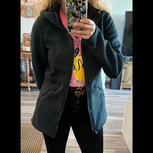 THE North Face Indi Gray Fleece Lined hood Zip